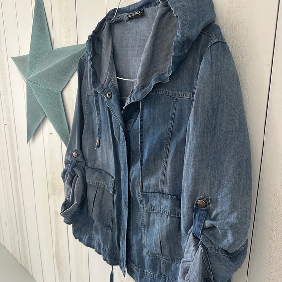 Picadilly Fashion Jackets & Blazers - Denim Hoodie